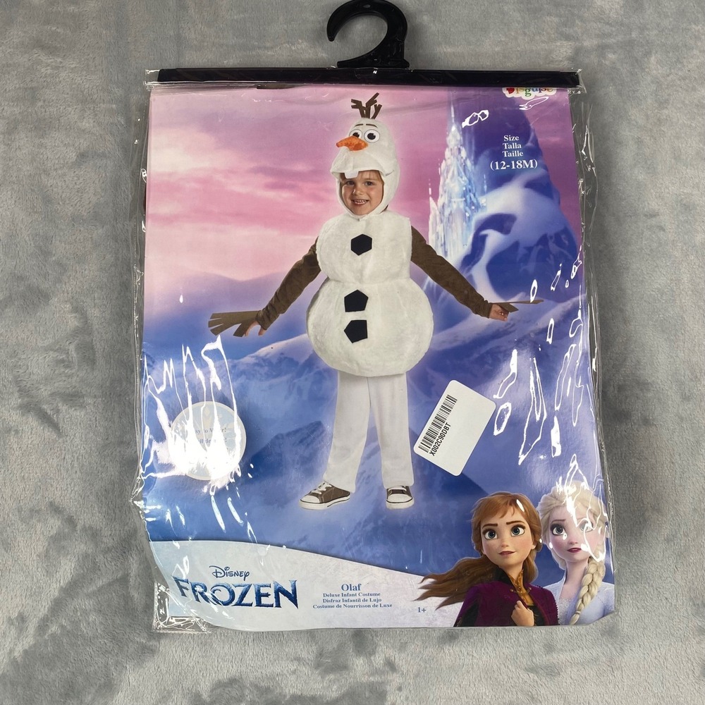 Disney Frozen Olaf Deluxe Infant Toddler Costume Disguise 1101MS01 12-18M NIP - Picture 2 of 3